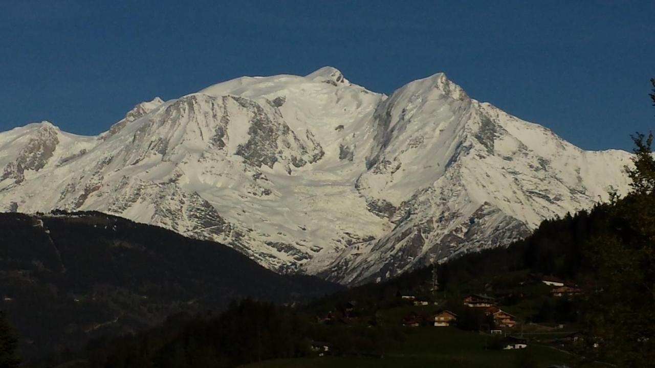 Апартаменти Appart En Rez De Jardin Clos Face Au Mont Blanc Комблу Екстер'єр фото